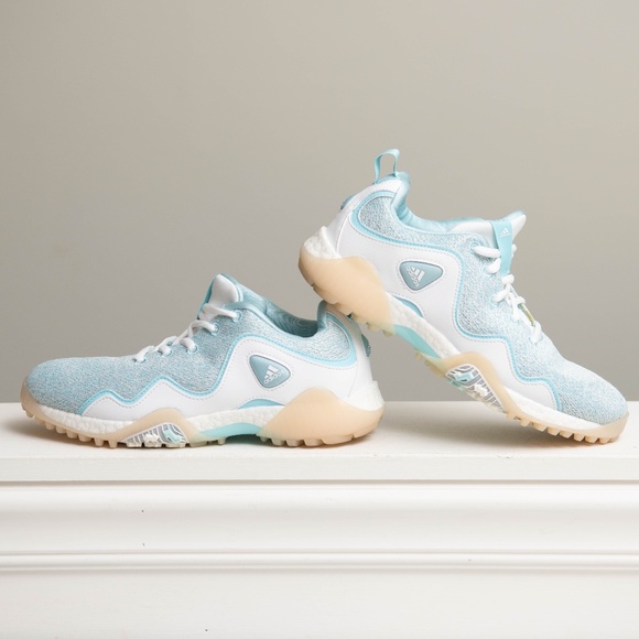 Adidas CODECHAOS 21 Primeblue Womens Spikeless Golf Shoes Sz 7.5 Hazy Blue Sky - Picture 1 of 7